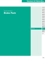 ORIENTAL MOTOR BRAKE PACK CATALOG BRAKE PACK: STANDARD AC MOTORS